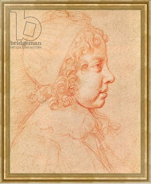 Постер Portrait of Louis XIV as a child с типом исполнения На холсте в раме в багетной раме NA033.1.051