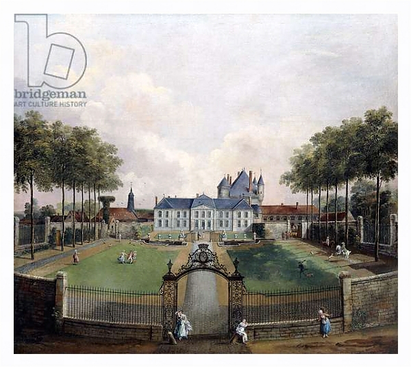 Постер Views of the Chateau de Mousseaux and its Gardens, с типом исполнения На холсте в раме в багетной раме 221-03