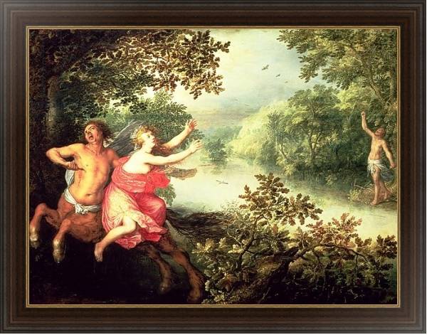 Постер Hercules, Deianeira and the centaur Nessus, 1612 с типом исполнения На холсте в раме в багетной раме 1.023.151