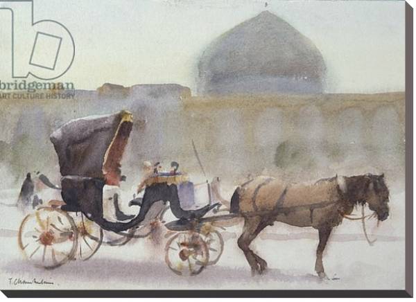Постер Horse and Carriage, Naghshe Jahan Square, Isfahan с типом исполнения На холсте без рамы