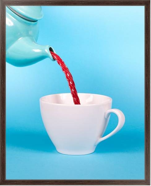 Постер Карамельный чай с типом исполнения На холсте в раме в багетной раме 221-02