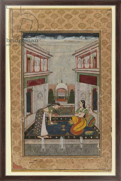 Постер Syam Kalyan Ragini, c.1740-1750 с типом исполнения На холсте в раме в багетной раме 221-02