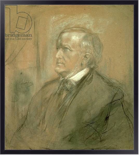 Постер Portrait of Richard Wagner 1868 с типом исполнения На холсте в раме в багетной раме 221-01