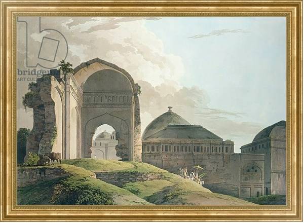 Постер The Ruins of the Palace at Madurai, 1798 с типом исполнения На холсте в раме в багетной раме NA033.1.051