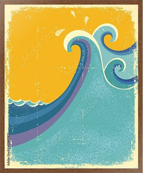 Постер Море 2 с типом исполнения На холсте в раме в багетной раме 1727.4310