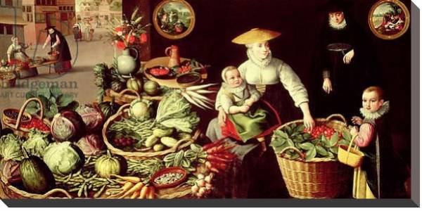 Постер Vegetable Market с типом исполнения На холсте без рамы