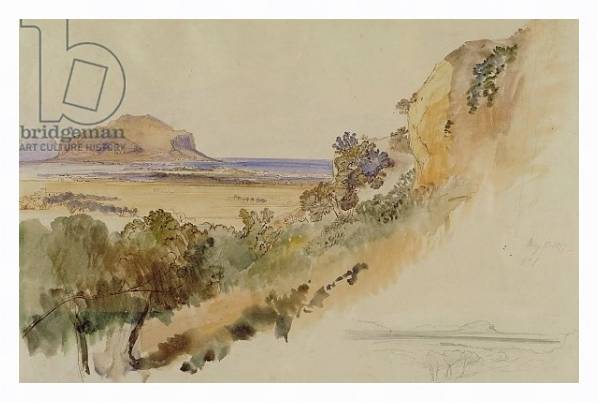 Постер View near Palermo, 1847 с типом исполнения На холсте в раме в багетной раме 221-03