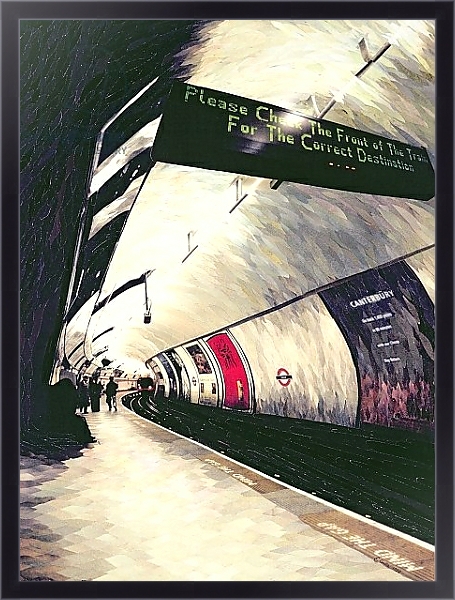 Постер Please Check the front of the Train... 1998 с типом исполнения На холсте в раме в багетной раме 221-01