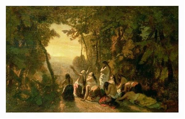 Постер Weeping of the Daughter of Jephthah, 1846 с типом исполнения На холсте в раме в багетной раме 221-03