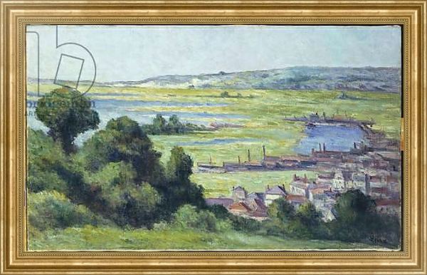 Постер View of Honfleur с типом исполнения На холсте в раме в багетной раме NA033.1.051