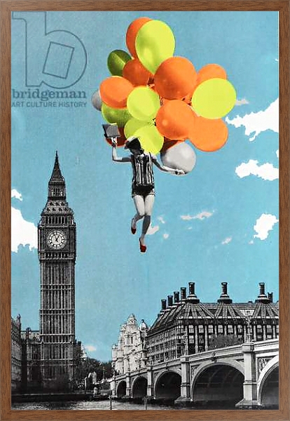 Постер Balloons, 2017, с типом исполнения На холсте в раме в багетной раме 1727.4310