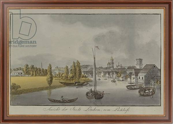 Постер View of Potsdam, c. 1796 с типом исполнения На холсте в раме в багетной раме 35-M719P-83