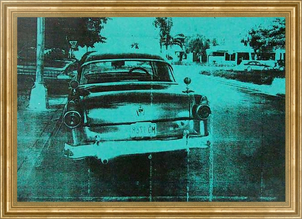 Постер Green car с типом исполнения На холсте в раме в багетной раме NA033.1.051