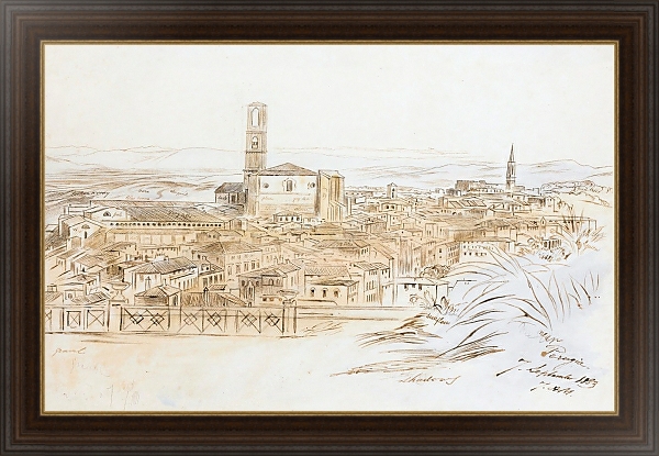 Постер Perugia, Italy с типом исполнения На холсте в раме в багетной раме 1.023.151