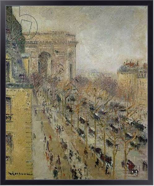Постер The Arc de Triomphe, 1930 с типом исполнения На холсте в раме в багетной раме 221-01