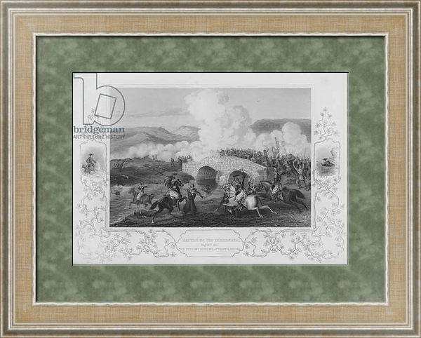 Постер Battle of the Chernaya, Crimean War, 16 August 1855 с типом исполнения Акварель в раме в багетной раме 485.M40.584
