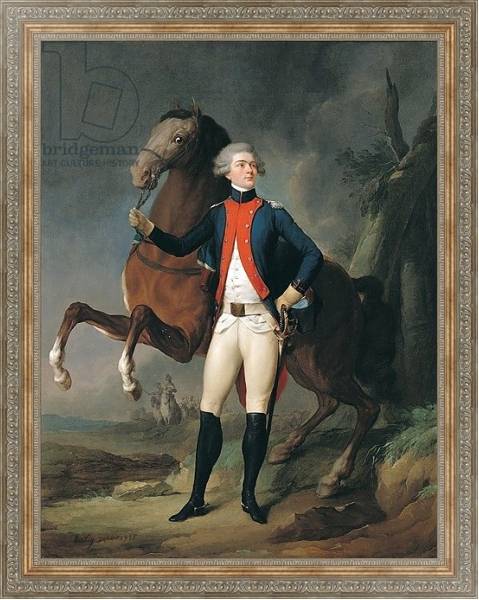 Постер Gilbert Motier Marquis de la Fayette, 1788 с типом исполнения На холсте в раме в багетной раме 484.M48.310
