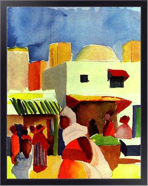 Постер Ярмарка в Алжире с типом исполнения На холсте в раме в багетной раме 221-01