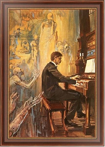 Постер Albert Schweitzer was an exceptionally fine organist с типом исполнения На холсте в раме в багетной раме 35-M719P-83