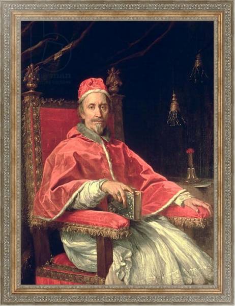 Постер Portrait of Pope Clement IX с типом исполнения На холсте в раме в багетной раме 484.M48.310
