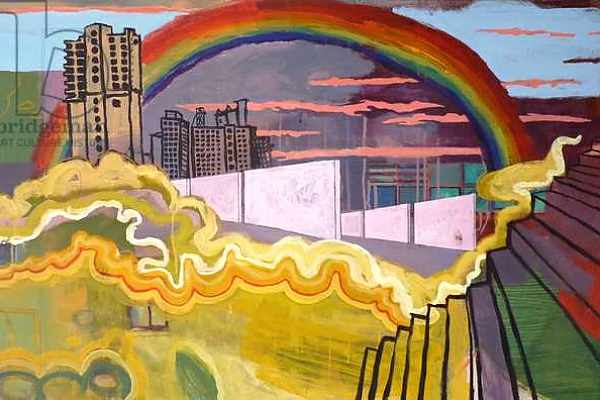 Постер Urban rainbow, 2016, с типом исполнения На холсте без рамы