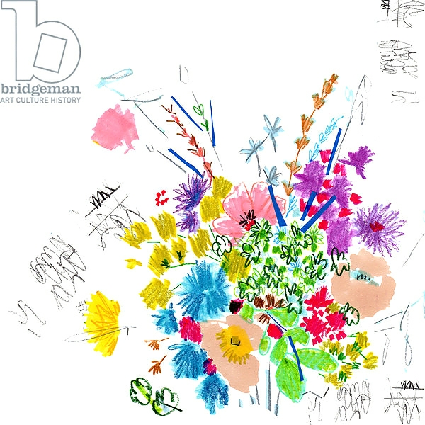 Постер Floral Sketch, 2014 с типом исполнения На холсте без рамы