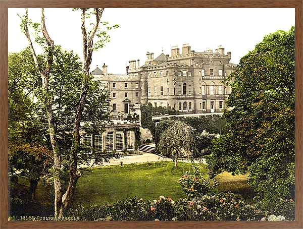 Постер Шотландия. Замок Калзин с типом исполнения На холсте в раме в багетной раме 1727.4310