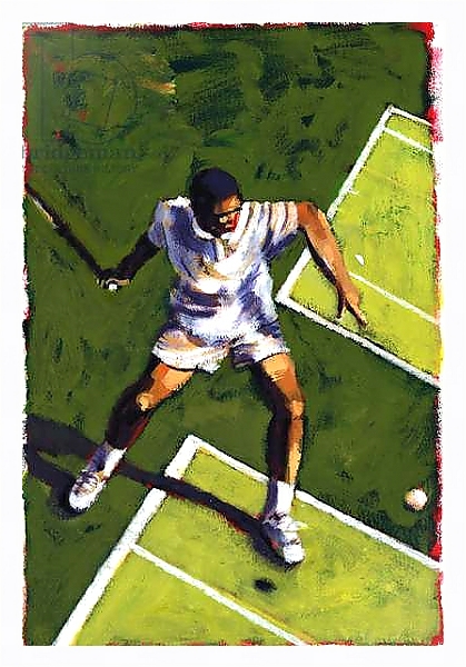 Постер Tennis Player, 2009 с типом исполнения На холсте в раме в багетной раме 221-03