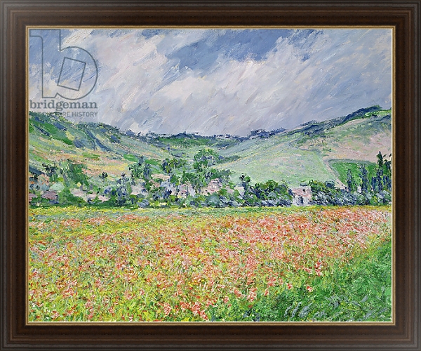 Постер The Poppy Field near Giverny, 1885 с типом исполнения На холсте в раме в багетной раме 1.023.151