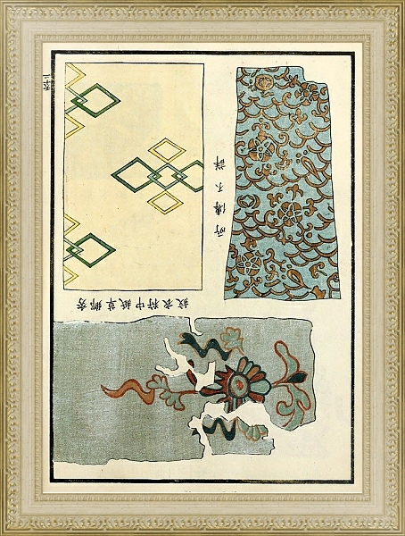Постер Chinese prints pl.66 с типом исполнения Акварель в раме в багетной раме 484.M48.725
