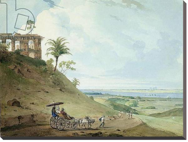 Постер Ruins on Pir Pihar, near Monghy, Bihar, 1790 с типом исполнения На холсте без рамы