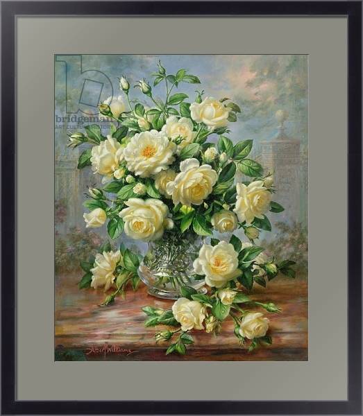 Постер Princess Diana Roses in a Cut Glass Vase с типом исполнения Под стеклом в багетной раме 221-01