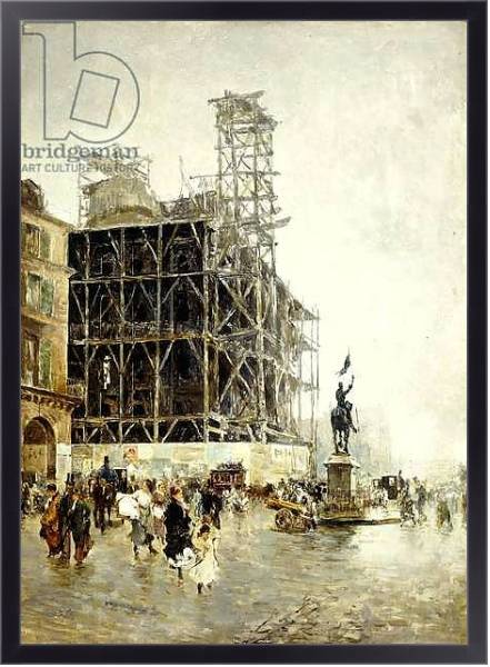 Постер Place de Pyramides, с типом исполнения На холсте в раме в багетной раме 221-01