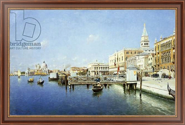 Постер A View of Venice 1 с типом исполнения На холсте в раме в багетной раме 35-M719P-83