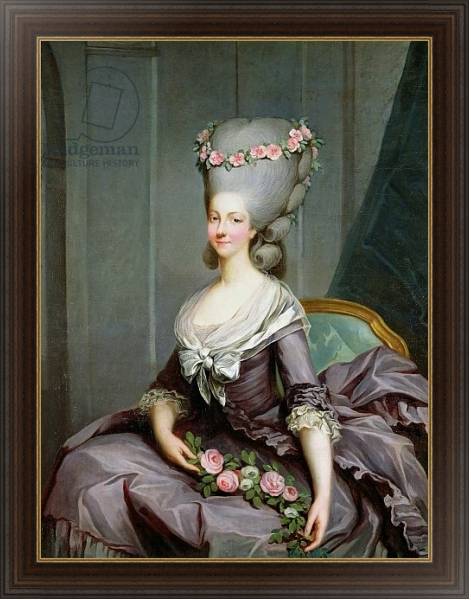 Постер Marie-Therese de Savoie-Carignan Princess of Lamballe с типом исполнения На холсте в раме в багетной раме 1.023.151