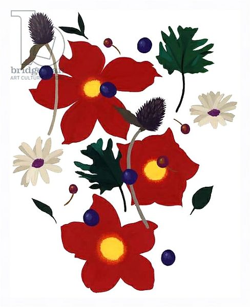 Постер A flower that makes you imagine Christmas2. с типом исполнения На холсте в раме в багетной раме 221-03