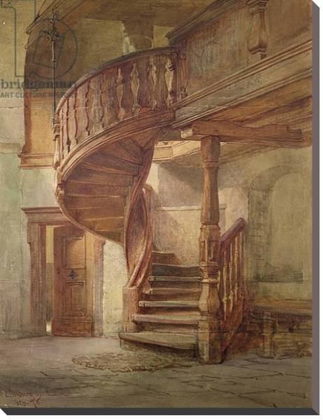 Постер Spiral Staircase. Limburg an der Lahn с типом исполнения На холсте без рамы