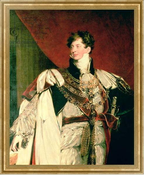 Постер George IV с типом исполнения На холсте в раме в багетной раме NA033.1.051