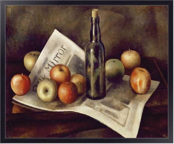 Постер Still life with apples, 1921 с типом исполнения На холсте в раме в багетной раме 221-01