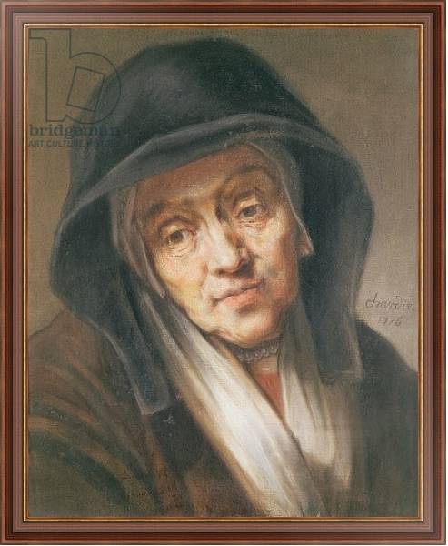 Постер Copy of a portrait by Rembrandt of his mother, 1776 с типом исполнения На холсте в раме в багетной раме 35-M719P-83
