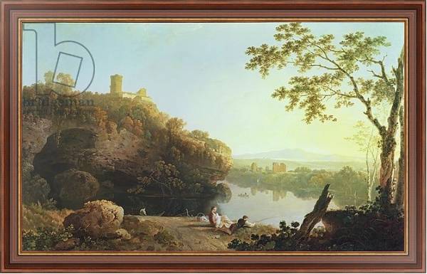 Постер Classical Landscape: View on the Arno с типом исполнения На холсте в раме в багетной раме 35-M719P-83