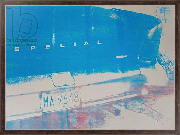 Постер Blue car с типом исполнения На холсте в раме в багетной раме 221-02