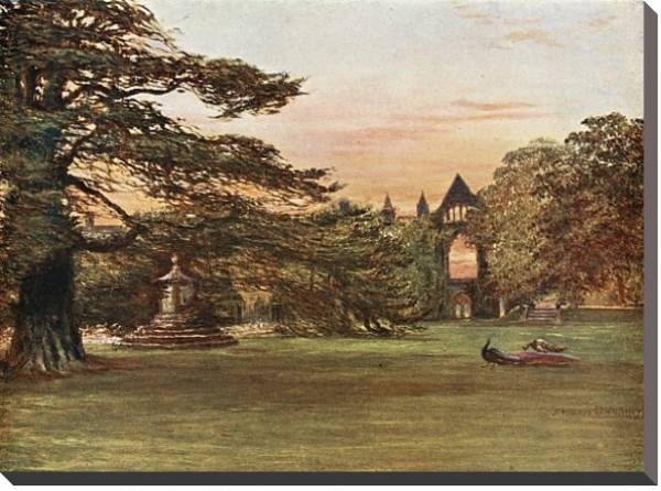 Постер Garden of Newstead Abbey с типом исполнения На холсте без рамы