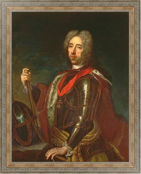 Постер Prince Eugene of Savoy at the Siege of Belgrade, 16th August 1717 с типом исполнения На холсте в раме в багетной раме 484.M48.310