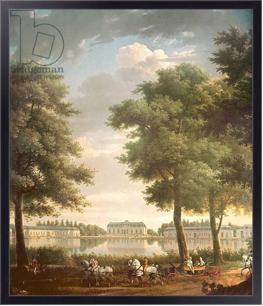 Постер Schloss Benrath, 1806 с типом исполнения На холсте в раме в багетной раме 221-01