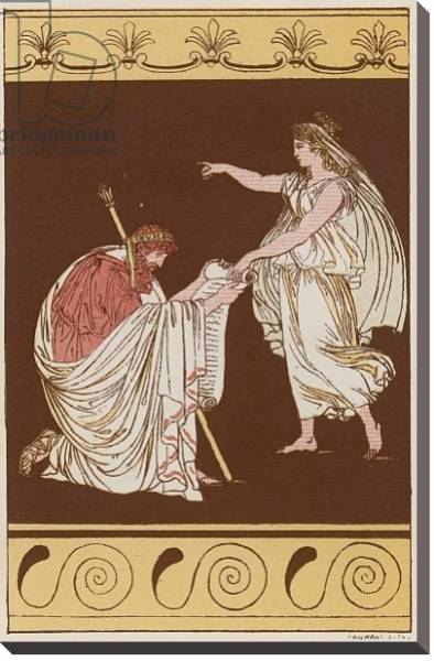 Постер Numa Pompilius & the Nymph Egeria с типом исполнения На холсте без рамы