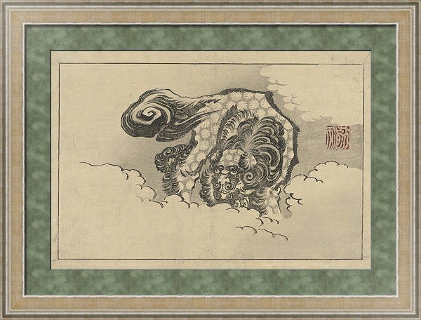 Постер Shishi zu с типом исполнения Акварель в раме в багетной раме 485.M40.584