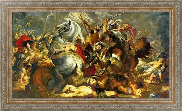 Постер Победа и смерть в битве консула Декия Муса с типом исполнения На холсте в раме в багетной раме 484.M48.310