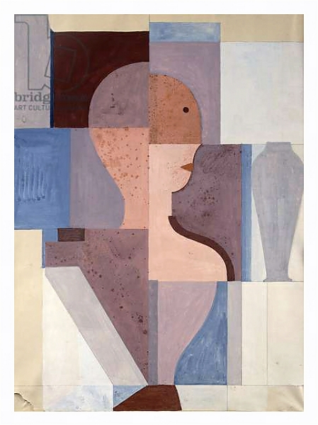 Постер Split Half Figure to the Right, 1923 с типом исполнения На холсте в раме в багетной раме 221-03