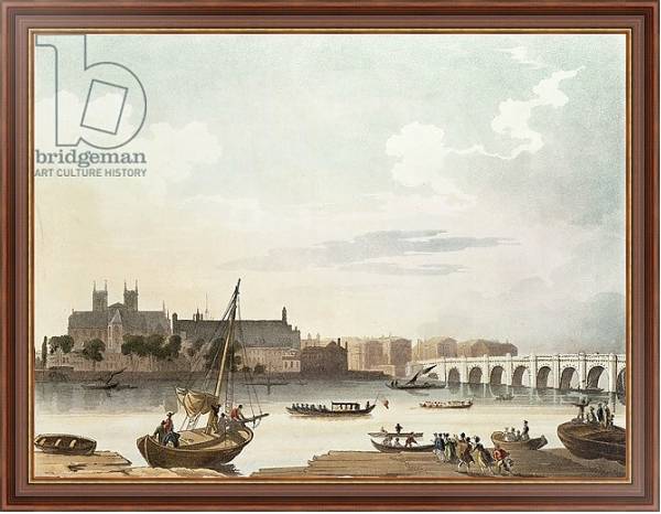 Постер View of Westminster and the Bridge с типом исполнения На холсте в раме в багетной раме 35-M719P-83